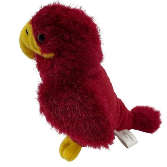 Viterbo University V Hawk Mascot Plush Stuffed Bird Red Yellow VU 6" - Picture 2 of 10